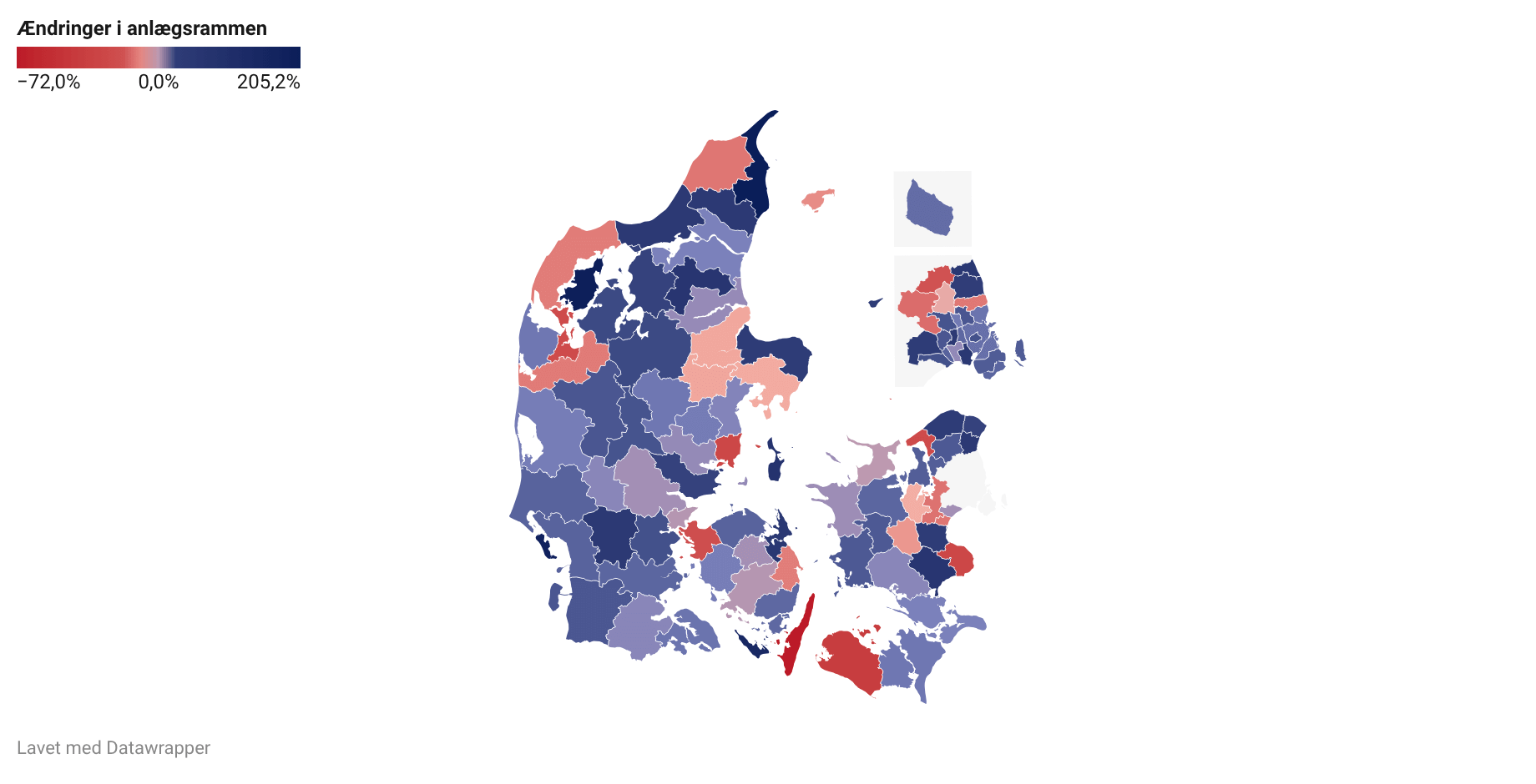 Kommuner Python Se kort: Disse kommuner har ændret fokus på anlæg fra 2025 til 2026 ...
